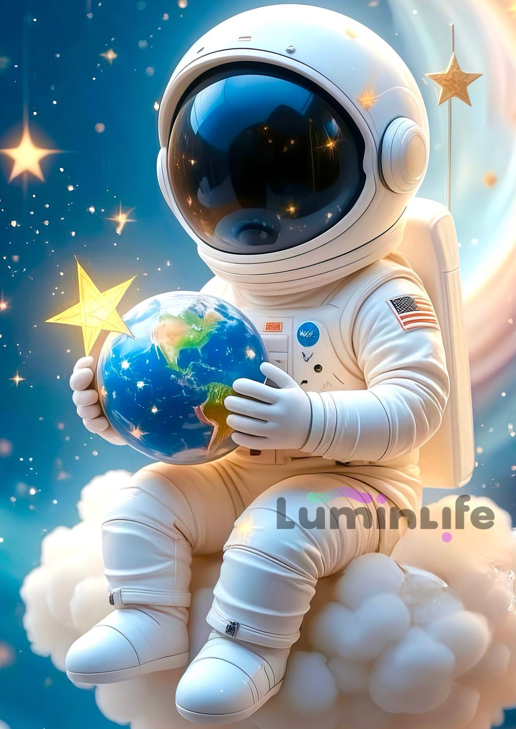 Kit Broderie Diamant - Cosmonaute - SN05 (GRAND)