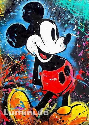 Broderie Diamant 100% Grand - Mickey Street Art - LIVRAISON entre 20-25 AOÛT Broderie Diamant 100% Grand - Mickey Street Art - LIVRAISON entre 20-25 AOÛT