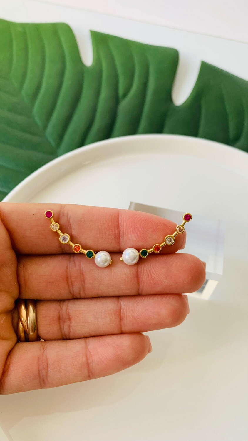 Ear Cuff Pérola Color
