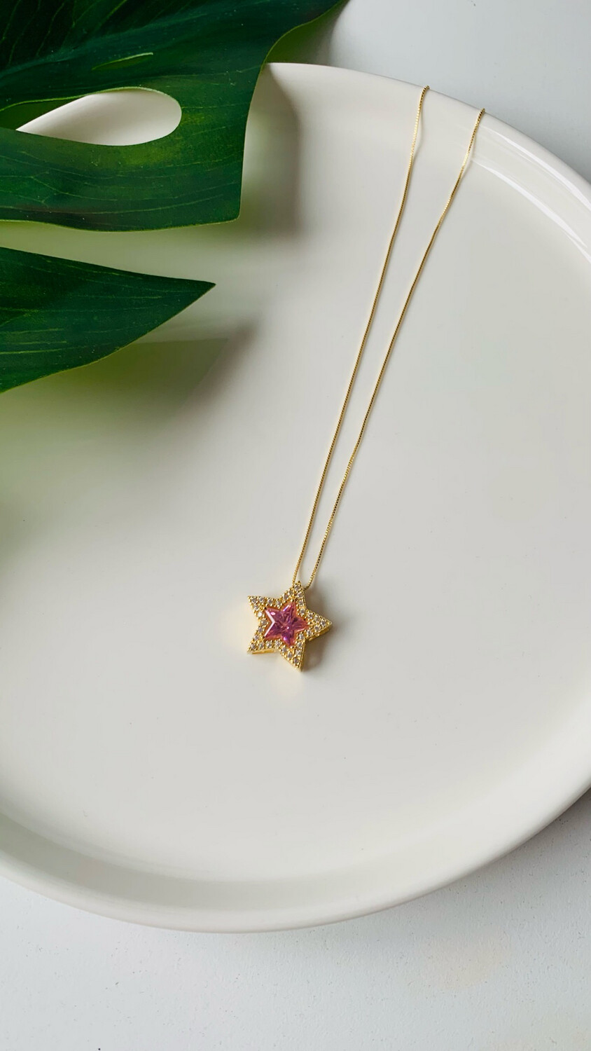 Colar Estrela Quartzo