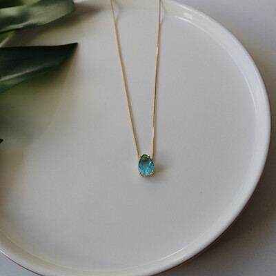 Colar Gota Aqua