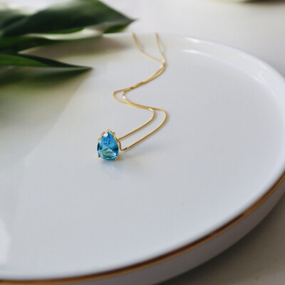 Colar Gota Turquesa