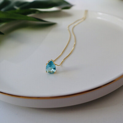 Colar Gota Aqua