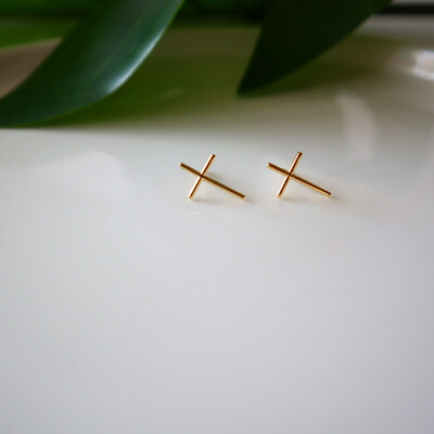 Brinco Crucifixo Palito