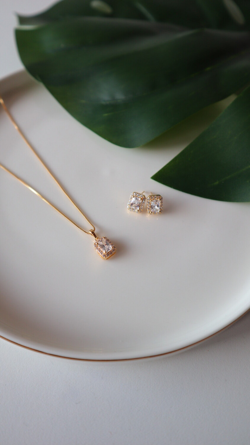 Conjunto Cravejado Cristal