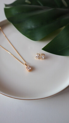 Conjunto Cravejado Cristal