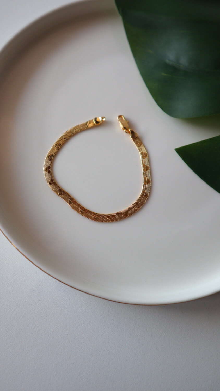 Pulseira Corações Gravados