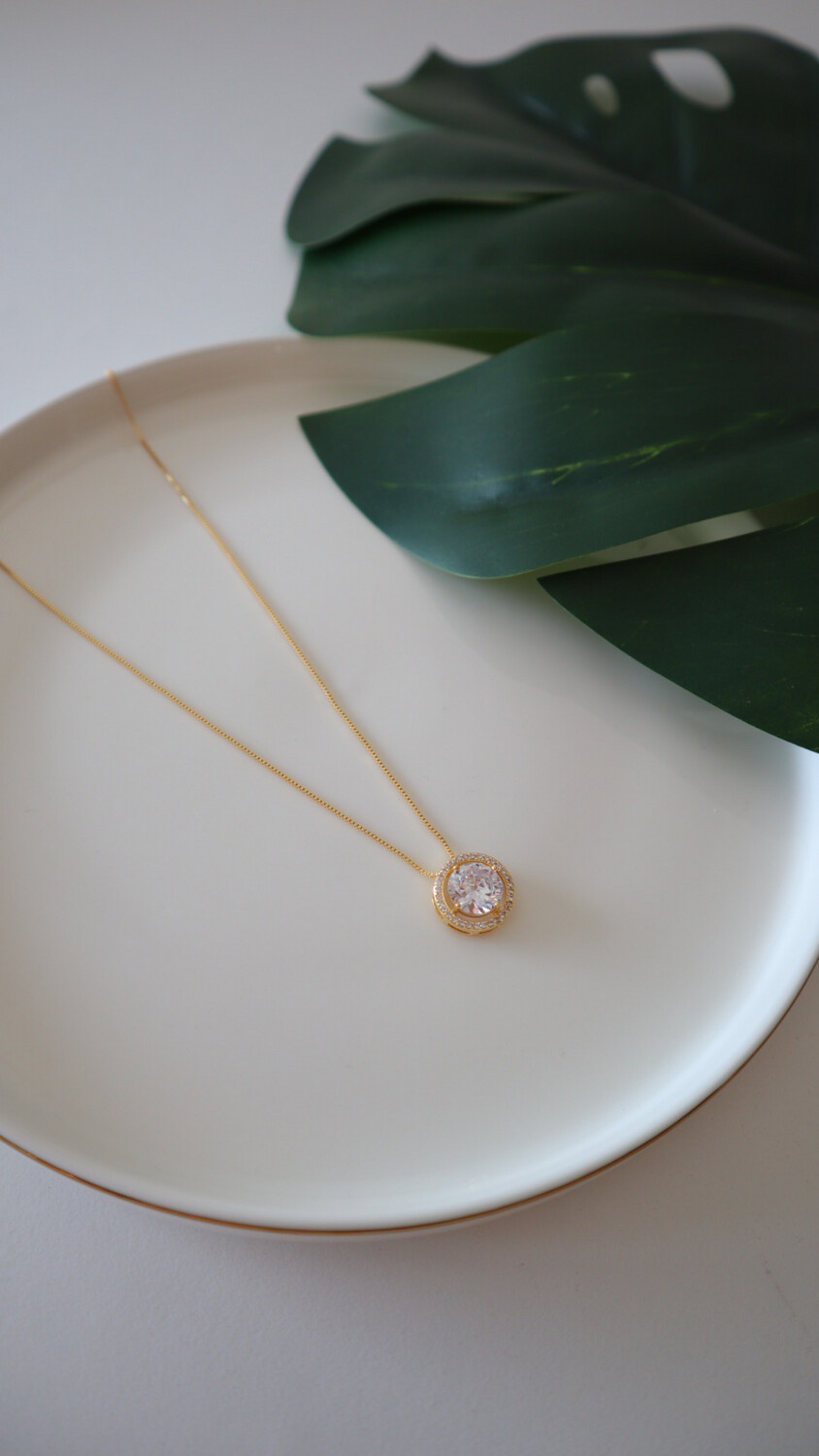 Colar Luxo Cravejado Cristal