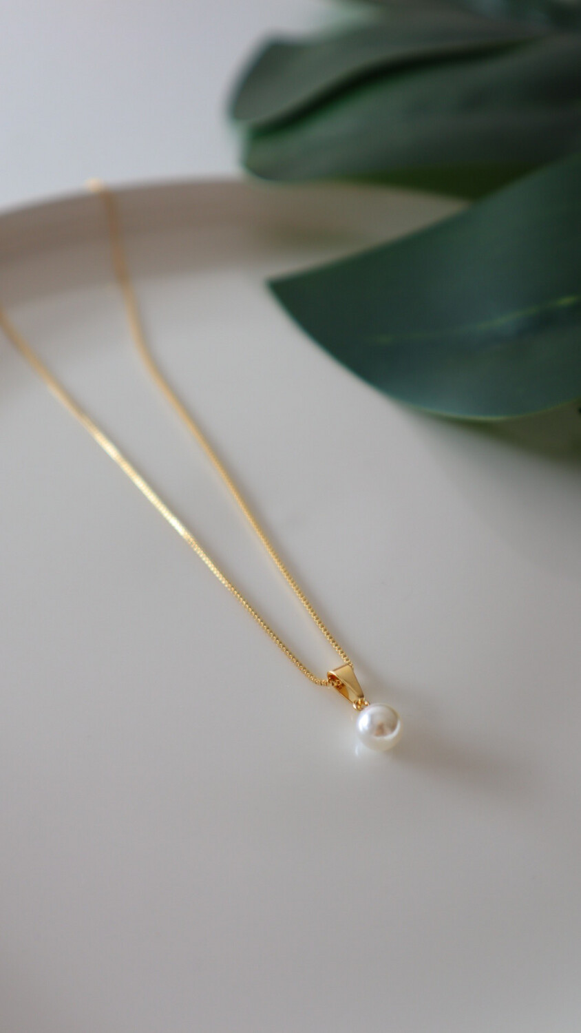 Colar Solitário Pérola