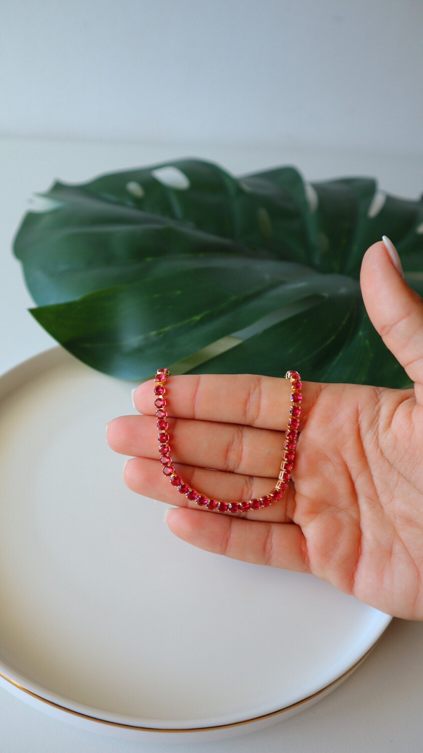 Colar Riviera Pink Rubelita