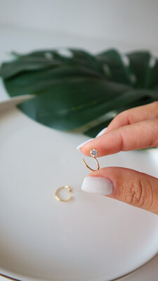 Brinco Piercing Ponto de Luz