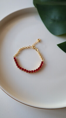 Pulseira Corrente Riviera Pink Rubelita