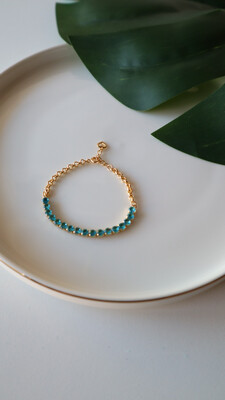 Pulseira Corrente Riviera Turquesa
