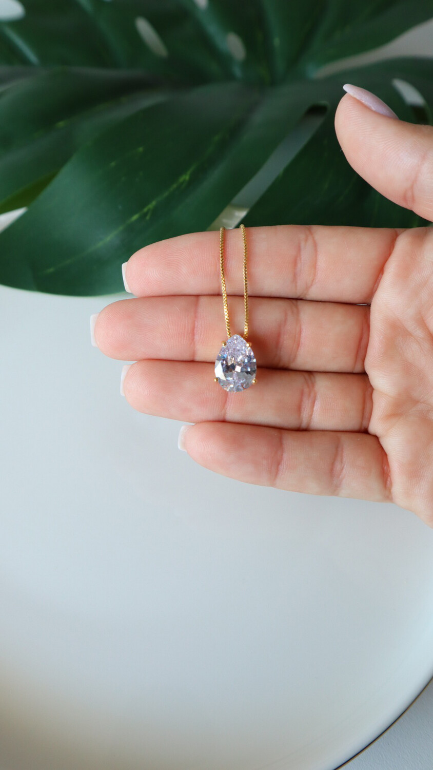 Colar Gota Cristal