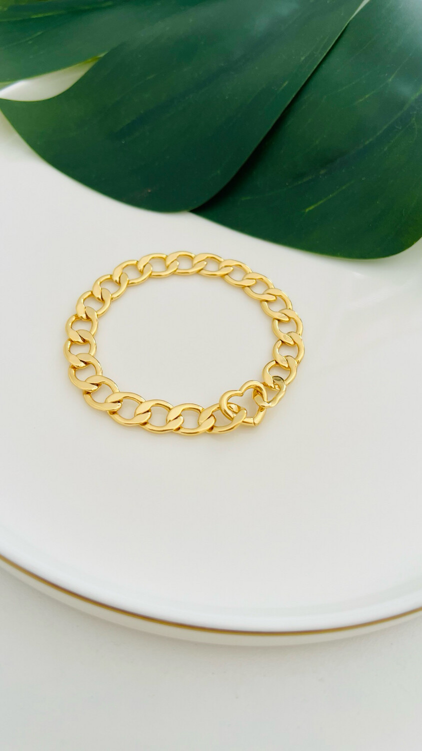 Pulseira Corrente Coração