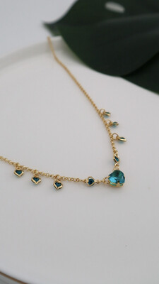Choker Corações Turmalina