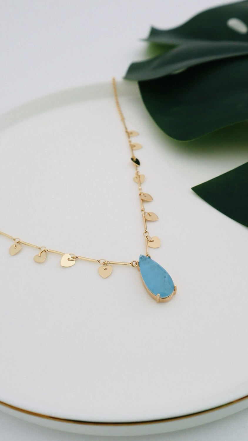 Colar Choker Fusion Gota Azul