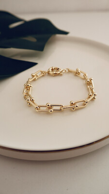 Pulseira Corrente Paperclip