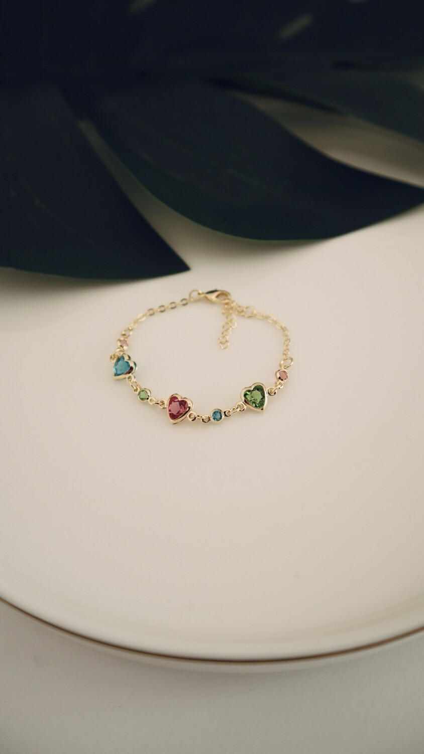 Pulseira Infantil Corações