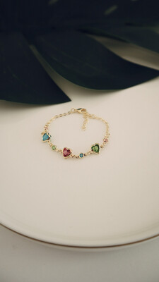 Pulseira Infantil Corações