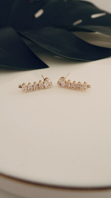 Ear Cuff Gotas de Cristal
