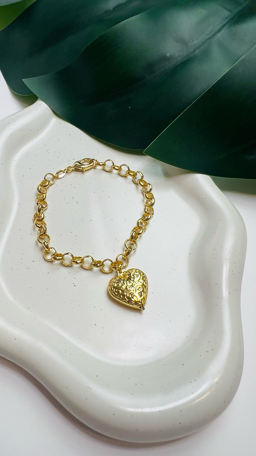 Pulseira Corrente Maxi Coração