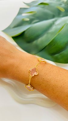 Pulseira Flor Quartzo