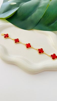 Pulseira Flor Rubi