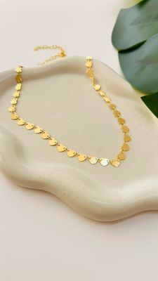 Choker Medalhas de Coração