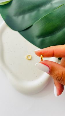 Mini Argolinha Coração Liso