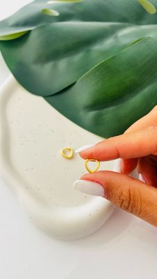 Mini Argolinha Coração Liso