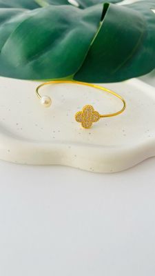 Bracelete Flor Cravejada