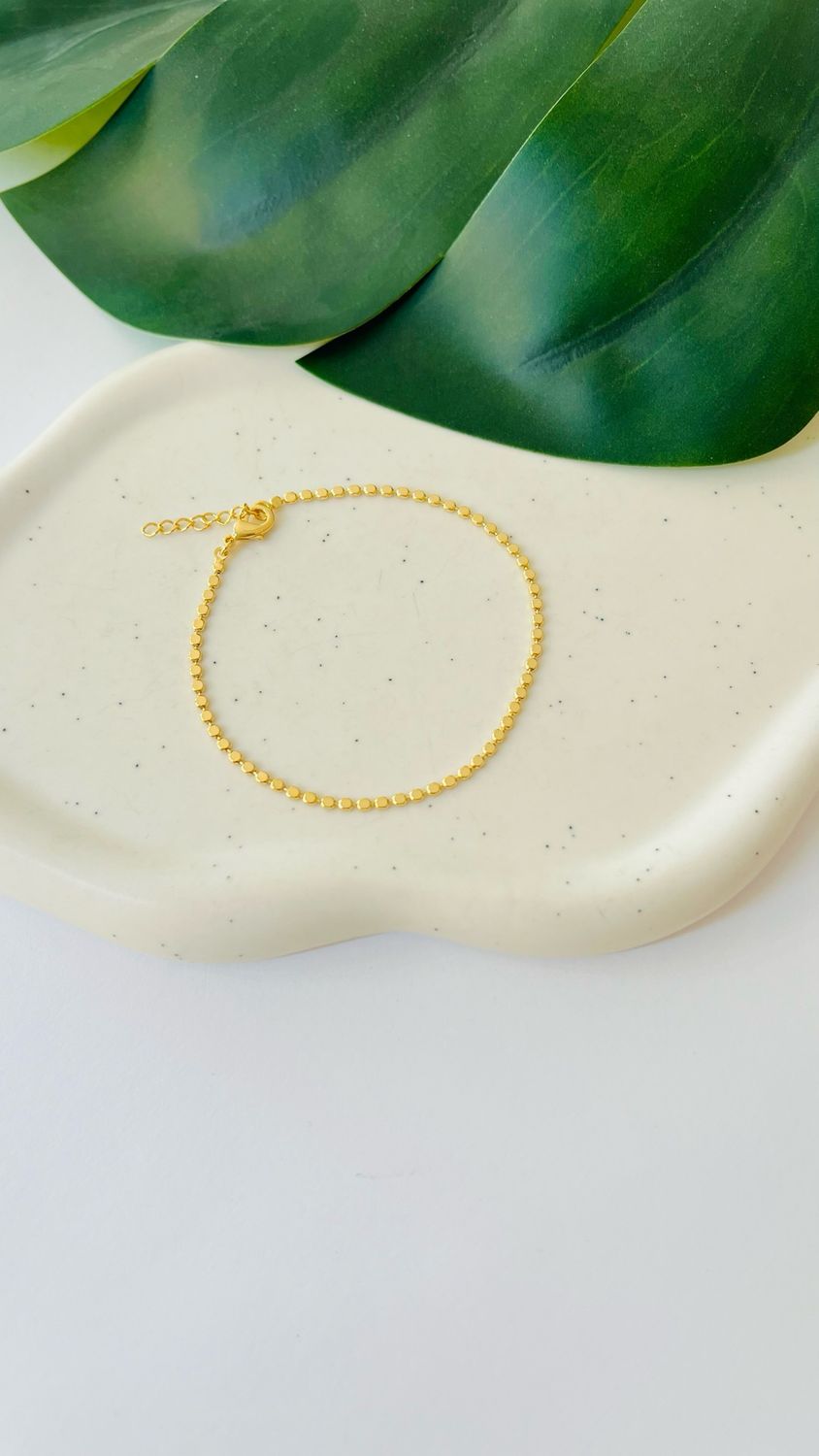 Pulseira Corrente Bolinha Diamantada