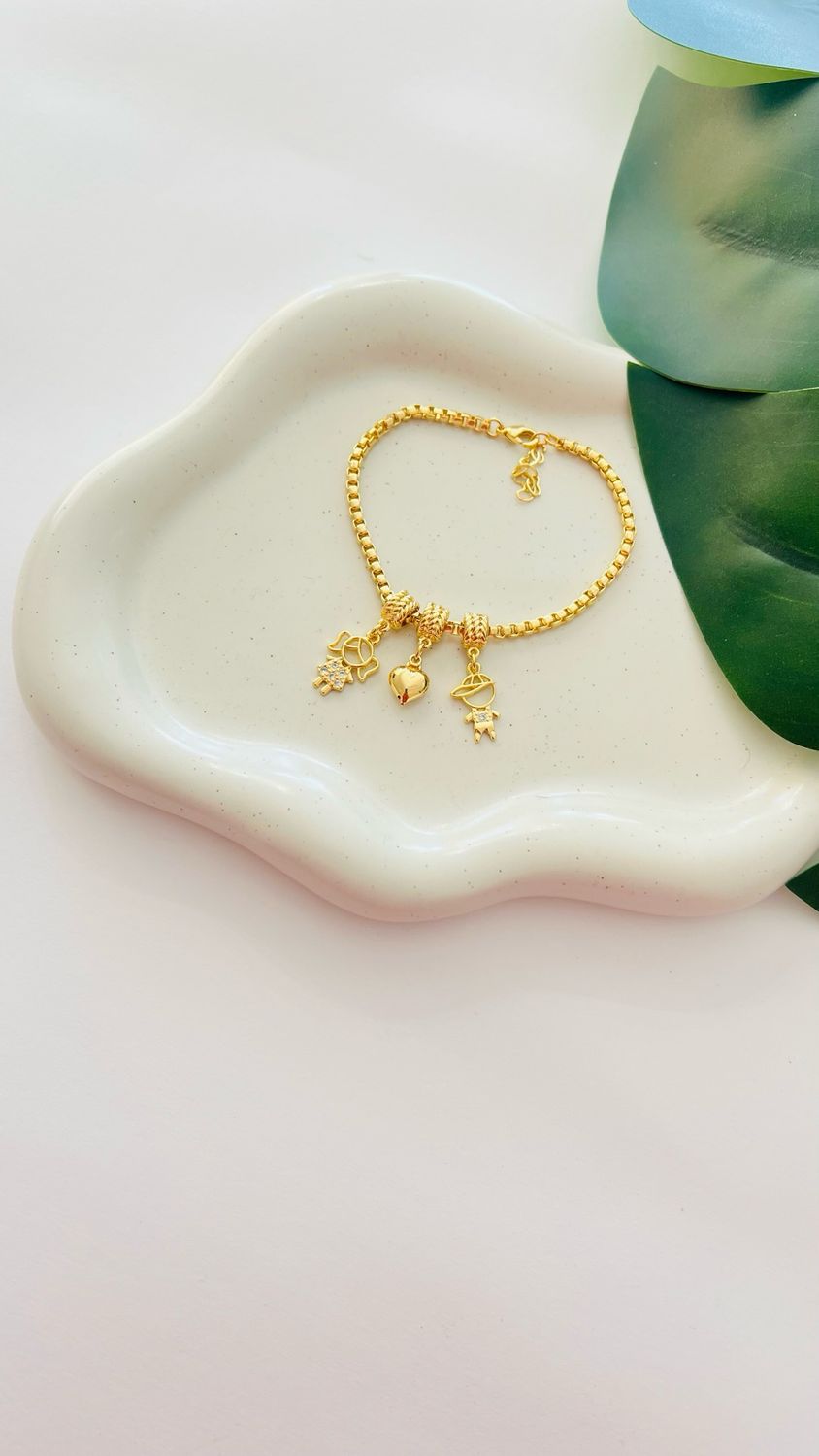 Pulseira de Filhos Coração
