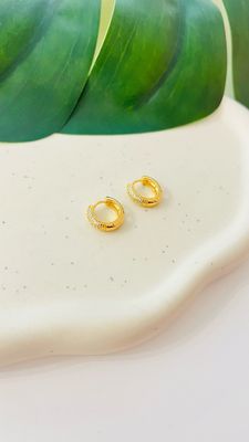 Argolinha Cravejada 3 Fileiras