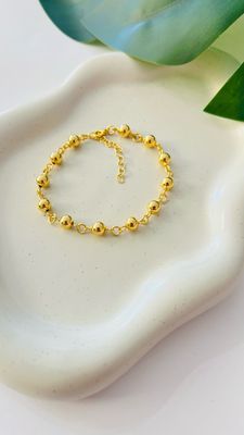 Pulseira Corrente Bolinhas