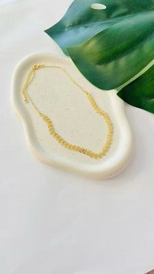 Gargantilha Trabalhada Folhas