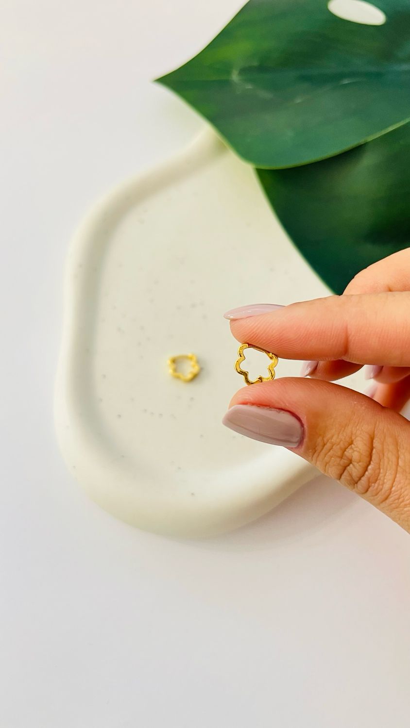 Mini Argolinha Flor