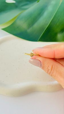 Anel Flor Cordão Baiano