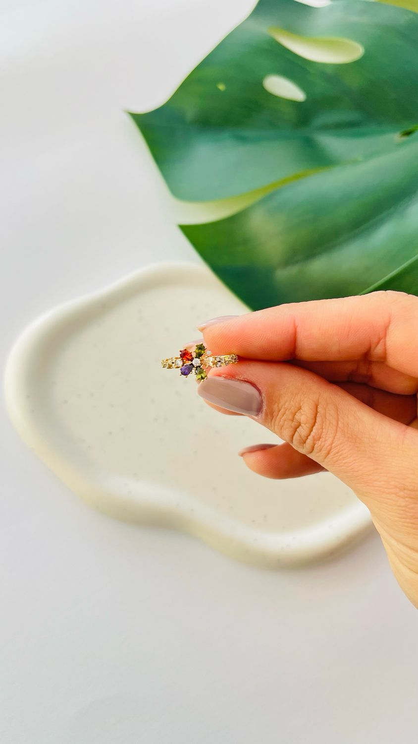 Anel Flor De Cristal