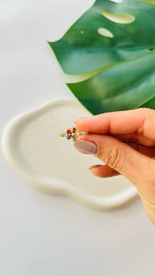 Anel Flor De Cristal