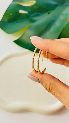 Argola Delicada Cravejada