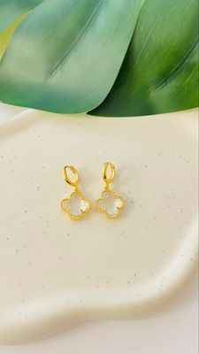 Argola Flor Cristal