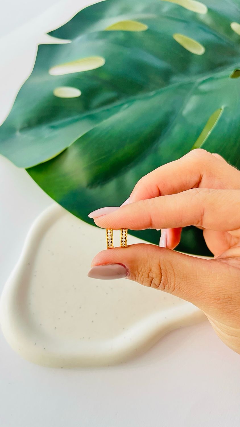 Mini Argola Cristal