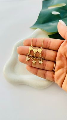 Colar 3 Corações 3 Filhos