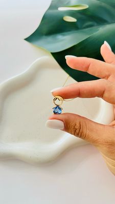 Colar Menino Coração Topázio