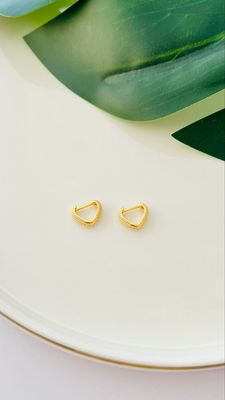 Mini Argolinha Coração Trabalhado.