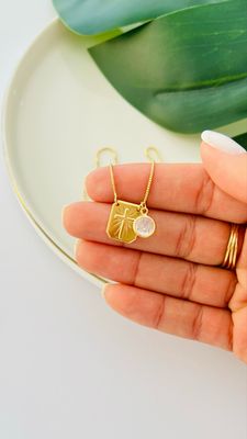 Colar Placa Crucifixo Ponto de luz