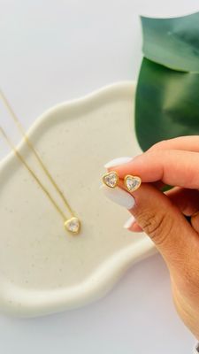 Conjunto Coração Cristal