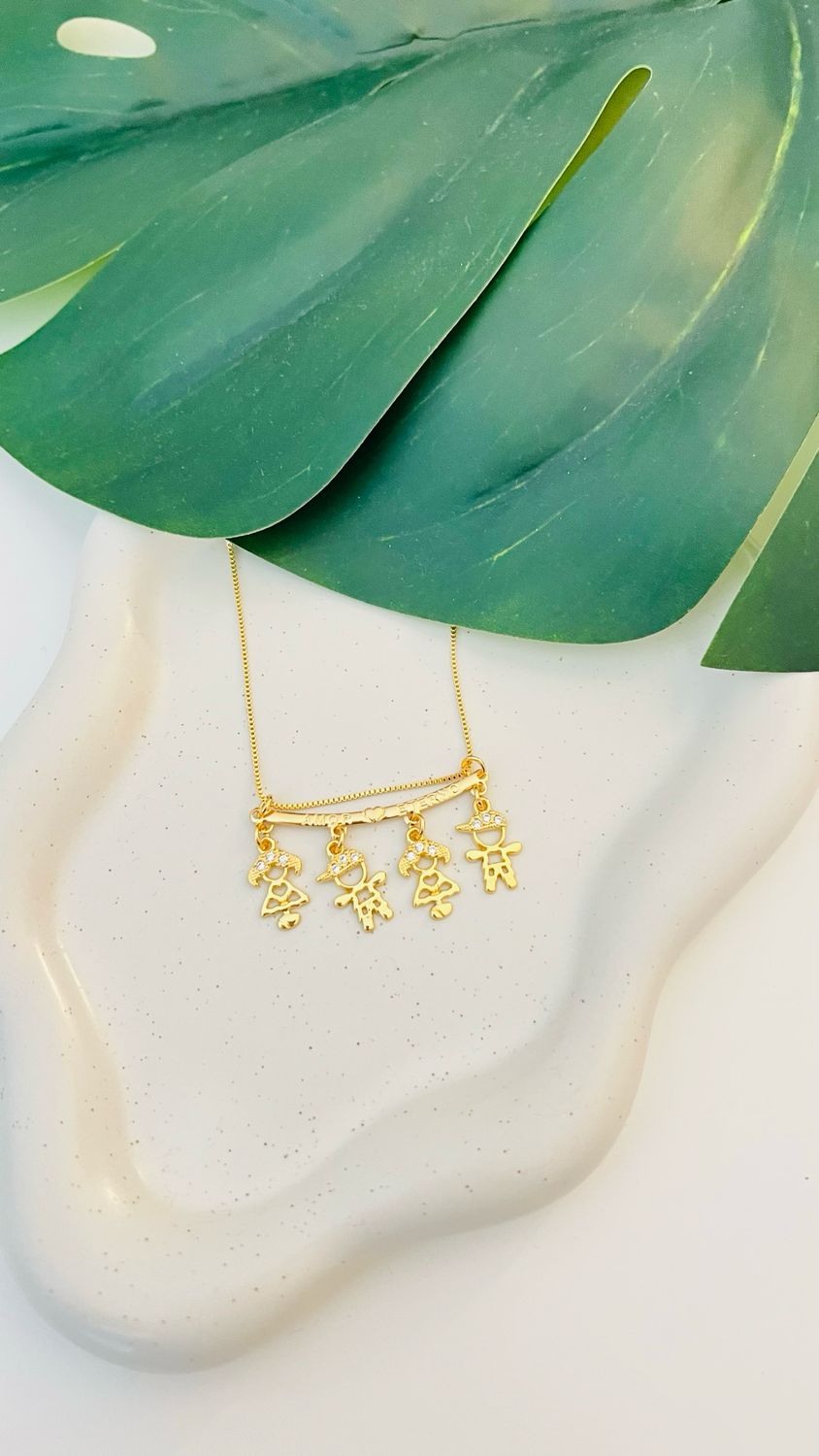 Colar Amor Eterno 4 Filhos